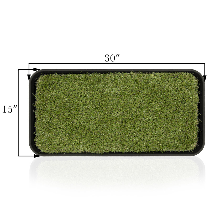 Small Black Rubber and Polypropylene Pet Training Pad