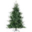 Arbre de Noël artificiel de 57 po de largeur, 1288 branches, ouverture automatique, ignifuge, base en métal légère de 7,5 pi avec branches, installation simple, acier
