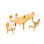 Caranas Outdoor 7 - Piece Teak Dining Set