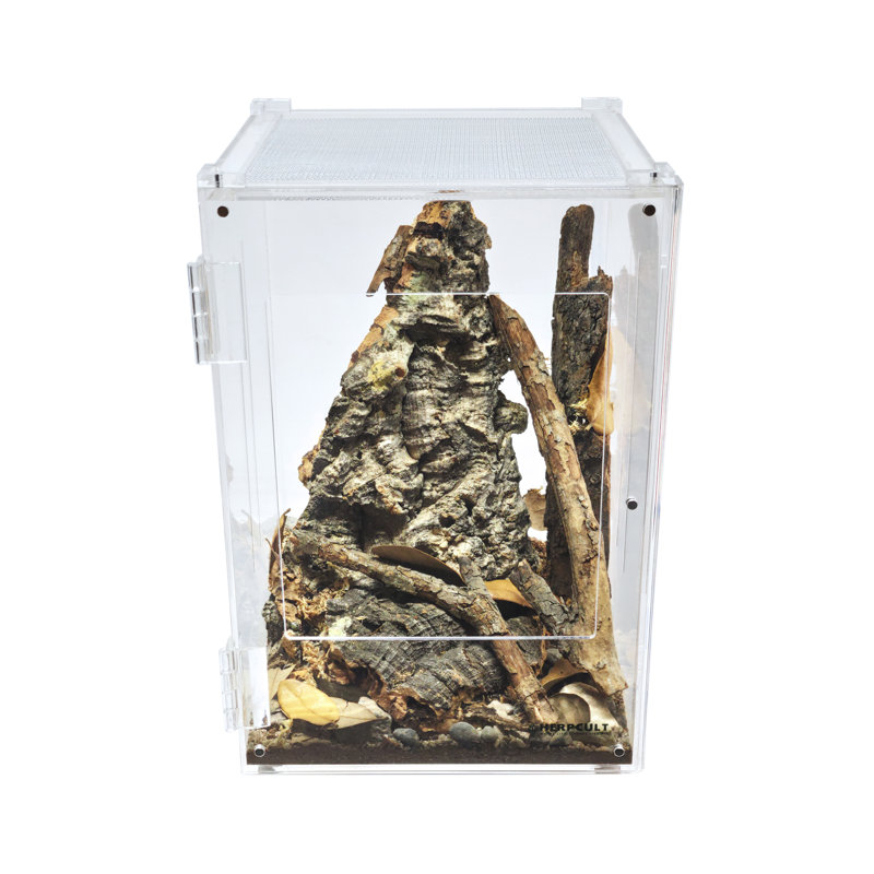 Acrylic Reptile Terrarium, 3 Gallon - 12"H x 8"W x 8"D