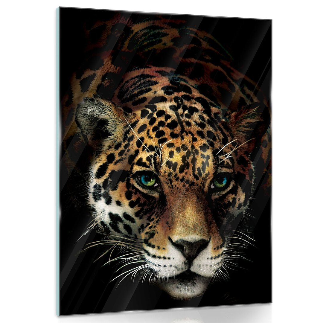 Glasbild Jaguar