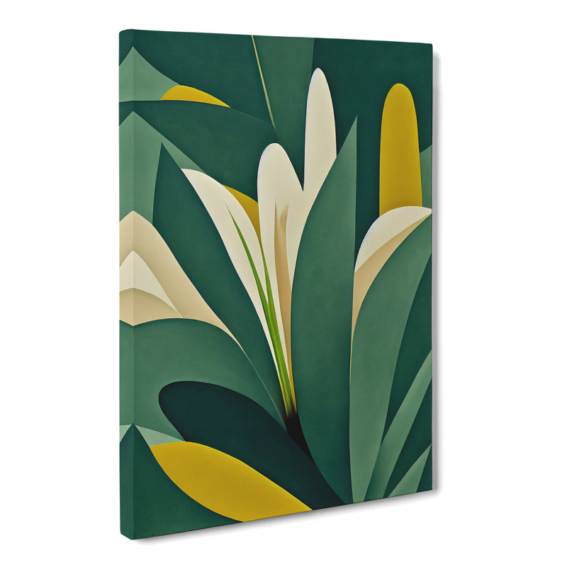 CAN-V0523-2604X Tropical Leaves Abstract Vol.4 - Wrapped Canvas Print, 60cm H x 40cm W x 3cm D