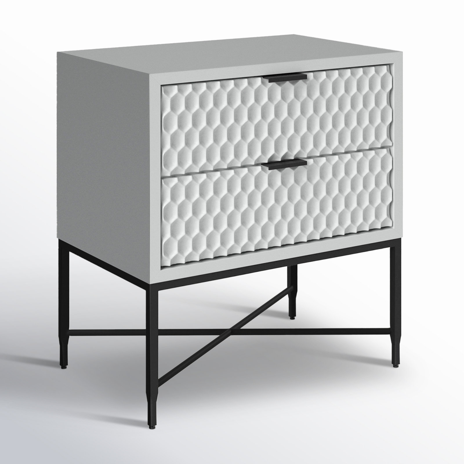 Capra 2 - Drawer Nightstand, Sky Gray
