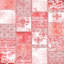 Tapis rose / rouge en polyester tissé à la main Cirillo-1185302810