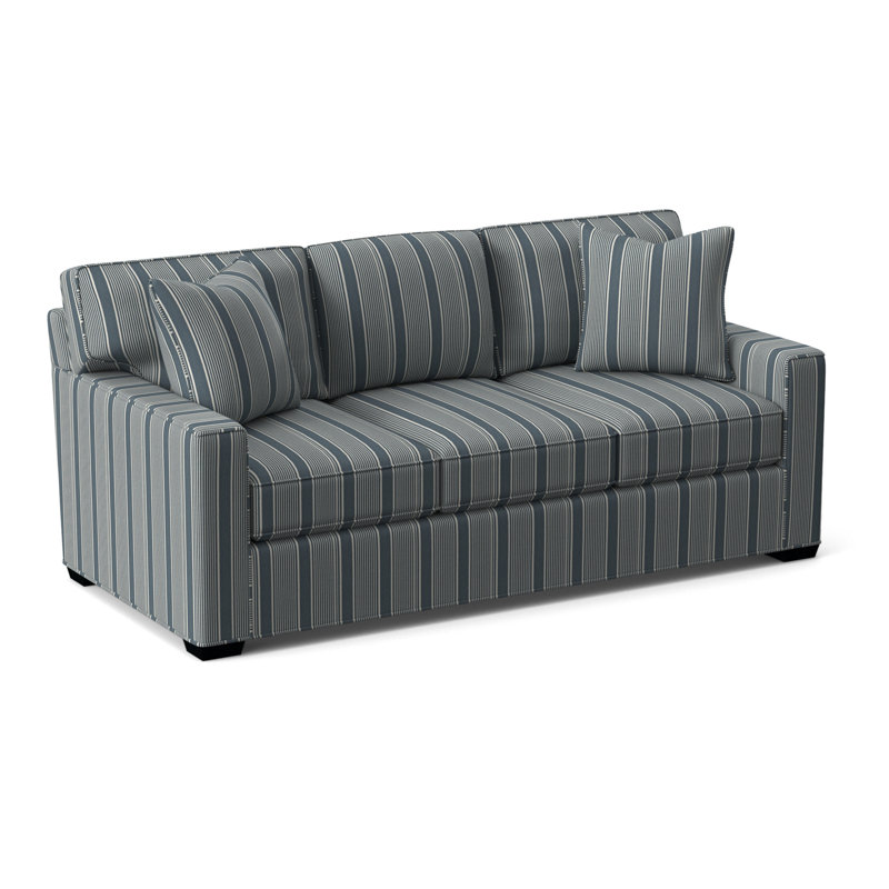 Gramercy Park Sofa, Black Finish, Black Buffalo Check; 0120-81