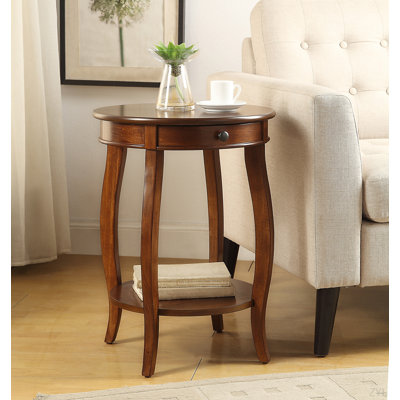 Antique Pearl Finish Sofa Table