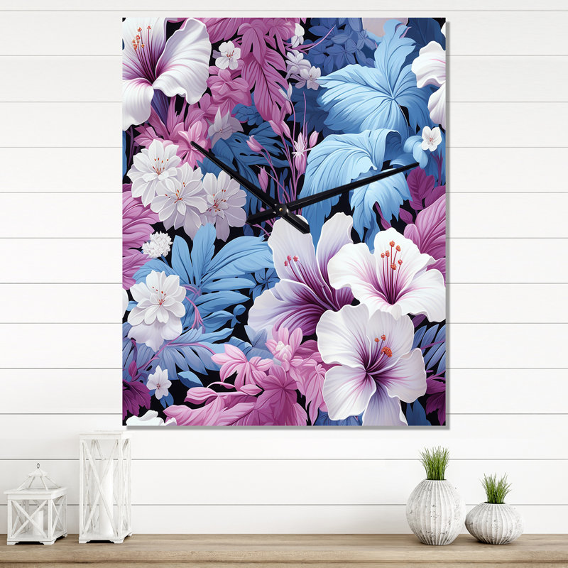 Jamyrie - Horloge murale moderne tropicale, Grand