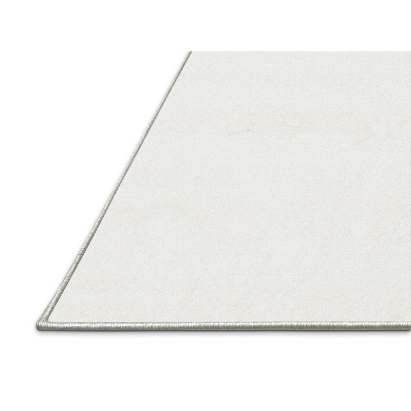 Tapis contemporain blanc cassé, Rectangle 5 pi x 7 pi