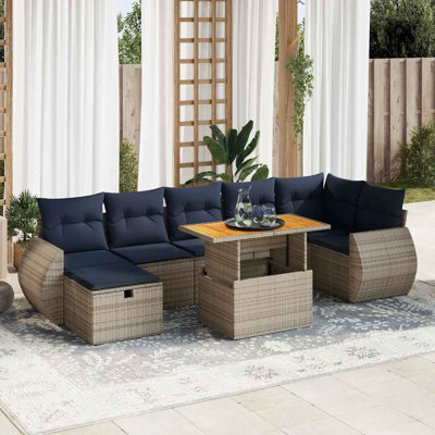 62cm Wide Patio Sofa with Cushions