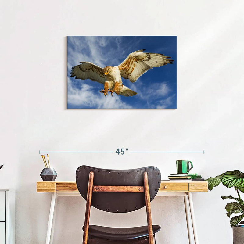 Hawk Attack, 20" H x 30" W