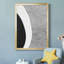 «Black and White Abstract II», reproduction sur toile encadrée-794834932-794834195