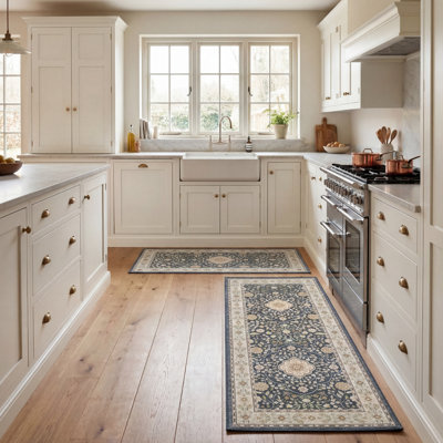 Laura Ashley Lydney Imagine Printed Chenille Rugs Set