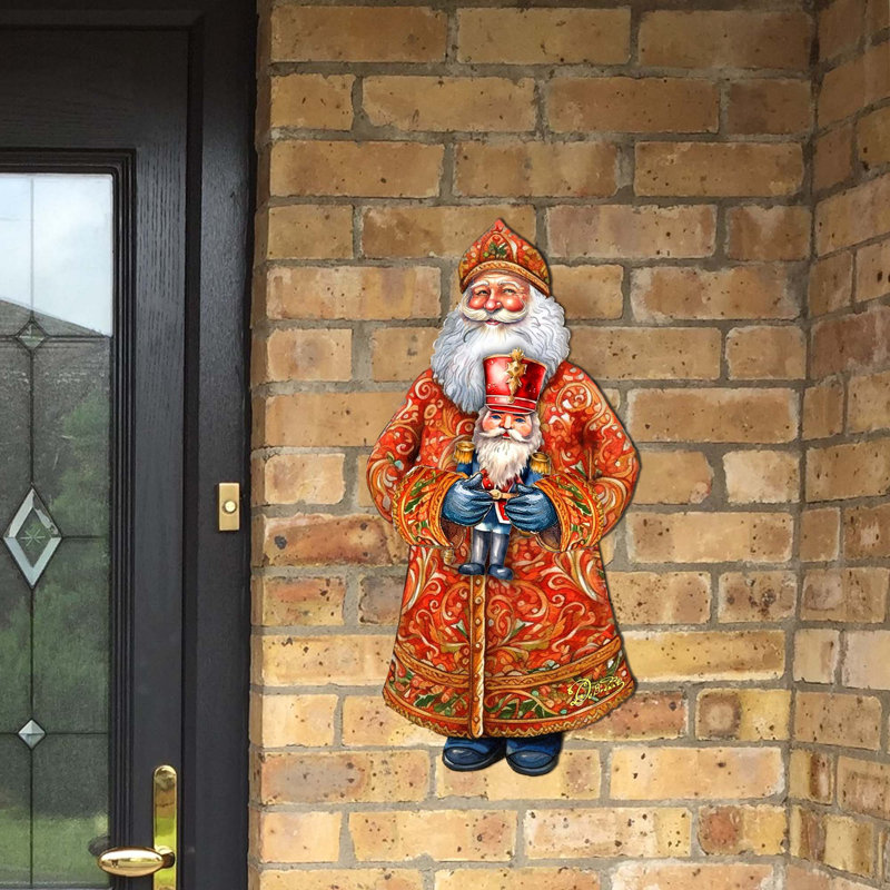 Santa's Holiday Nutcracker Holiday Door Decor By G. Debrekht