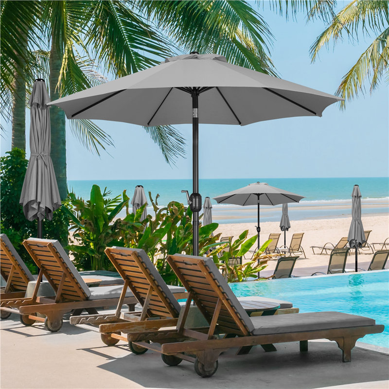 Traditional Parasol, Light Gray