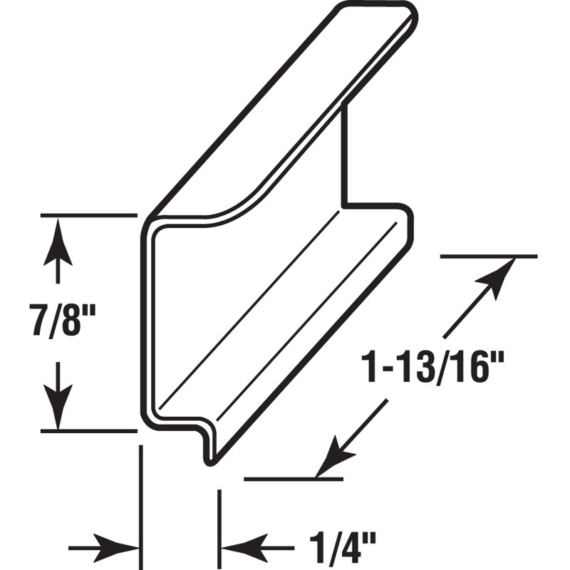 Prime-Line Spline Channel Pull Tabs Aluminum