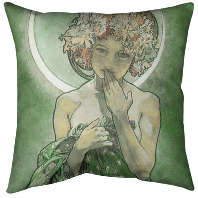 Coussin de sol Alphonse Mucha