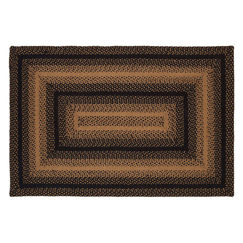 Ebony Geometric Indoor Rug, Rectangle 5' x 8'
