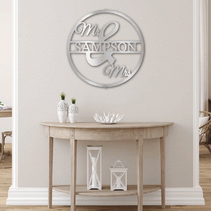 Wall Decor on Metal, Silver, 60cm H x 60cm W x 0.2cm D, Yes