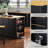 53" Large Kitchen Island with 2 Bar Stools - Power Outlet, Door Internal Storage Rack, Rolling Cart with Drop Leaf, 5 Open Side Racks, 3 Drawers-125806764