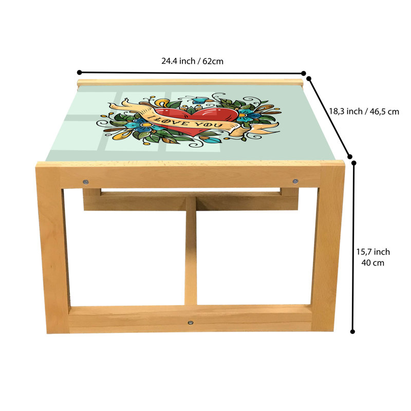 Tiara Sled Coffee Table, 40cm H x 46.5cm W x 62cm D