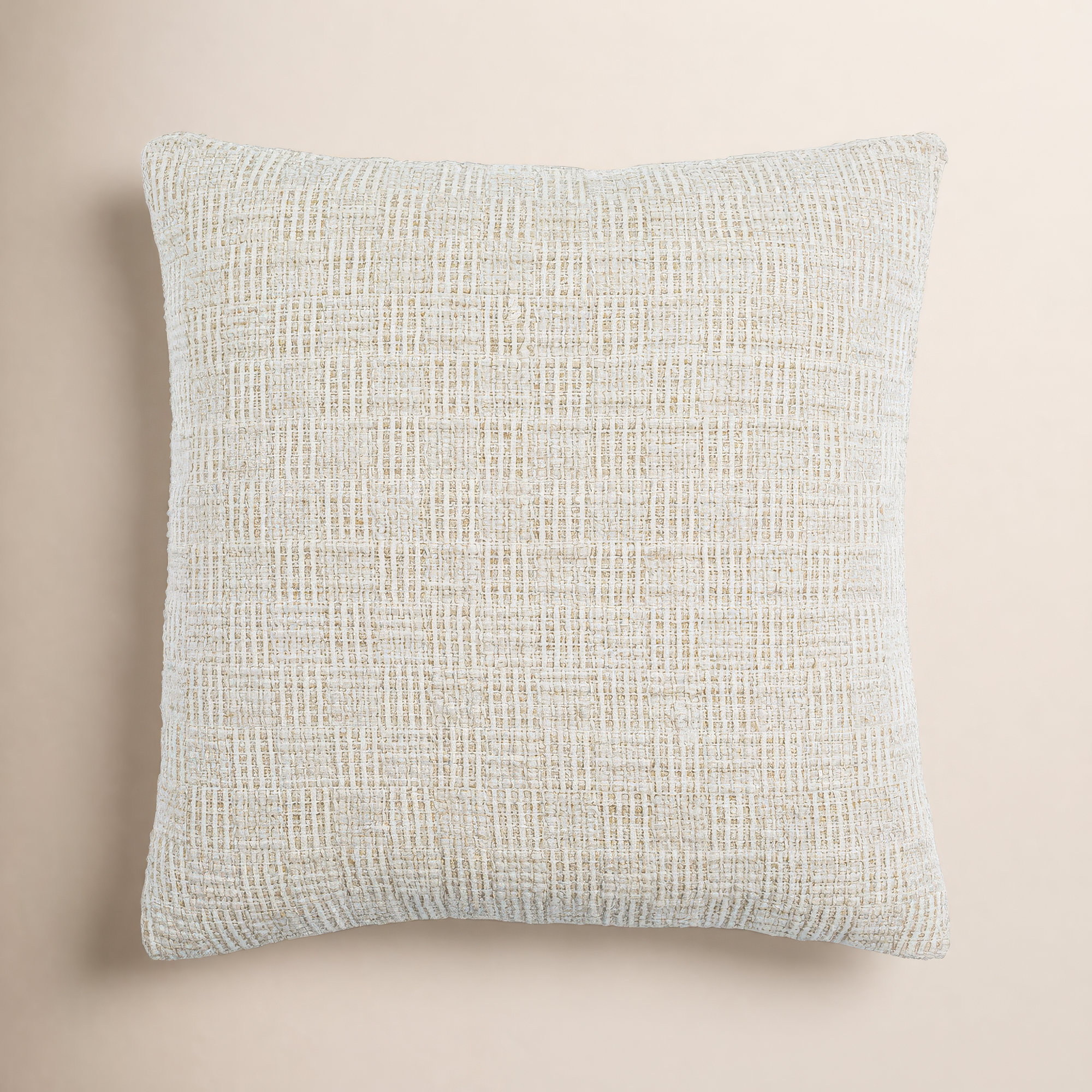 Cadena Textured Throw Pillow, 18" x 18", Down, Square