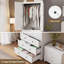 Armoire-penderie Armoire avec 3 tiroirs et 2 portes, armoires-penderie modernes en bois pour suspendre les vêtements-409652129