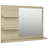 Bath Mirror with Shelves Powder Room Mirror Bath Mirror Engineered Wood-735458769-724147780