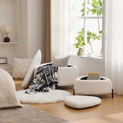 Ensemble de repose-pieds avec rangement 29,9 po de largeur 2 pièces