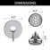 Shower System Shower Faucet, Shower Head and Valve with Four-Functions Hydro-Generator & LED Light