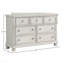 Commode sept tiroirs gris antique