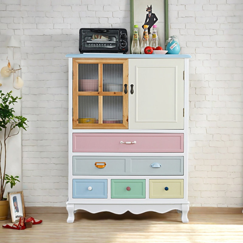 Armoire moderne à double porte de style nordique