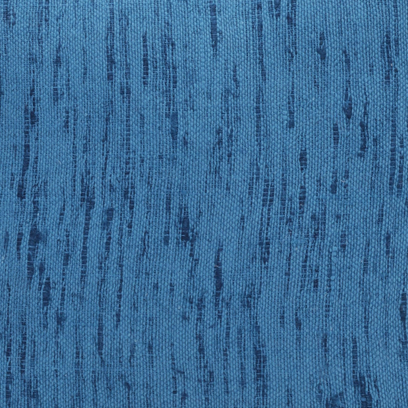 Coussin en lin 20 po x 20 po avec fermeture à glissière, Bleu océan