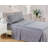 Microfiber Bed Sheets Set Checker Embossed Bedding Set-24825951-24825957