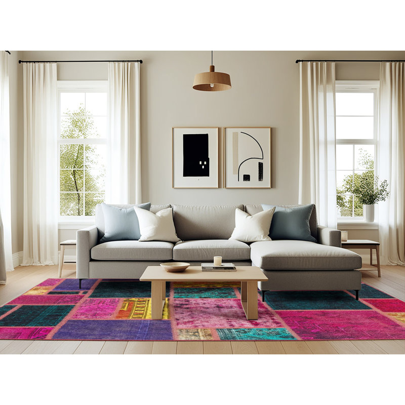 Abstract Indoor Rug, Rectangle 6' x 9'