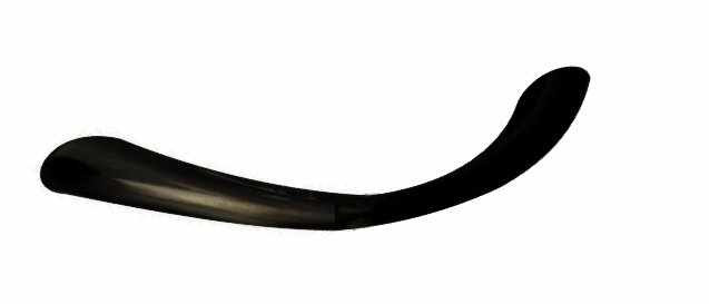 Poignée arche 3 po Sophisticates Tapered Bow, Dos plat