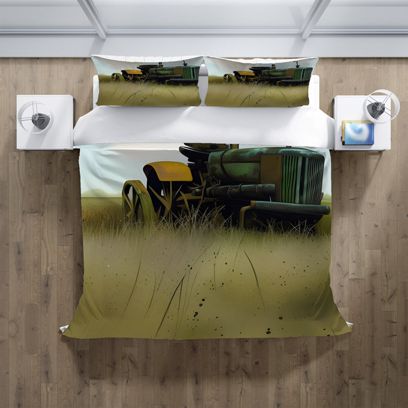 Polyester Abstract Duvet Cover, King Duvet Cover + 2 King Shams