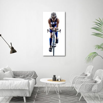 Cyclist - Wrapped Canvas Print