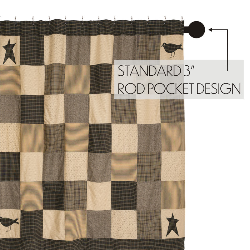 Kettle Grove Cotton Plaid Shower Curtain