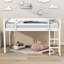 Lit mezzanine simple en bois avec échelle et lattes Jenet-1731197425