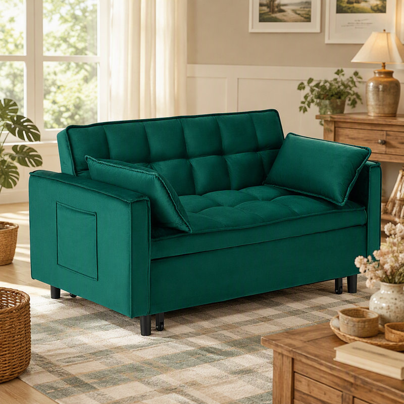 55'' Velvet Sofa