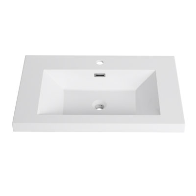 30" Bathroom  Resin Sink