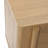 23.5" H Mid Century Modern Oak Nightstand with Drawers, Wood Bedside Table