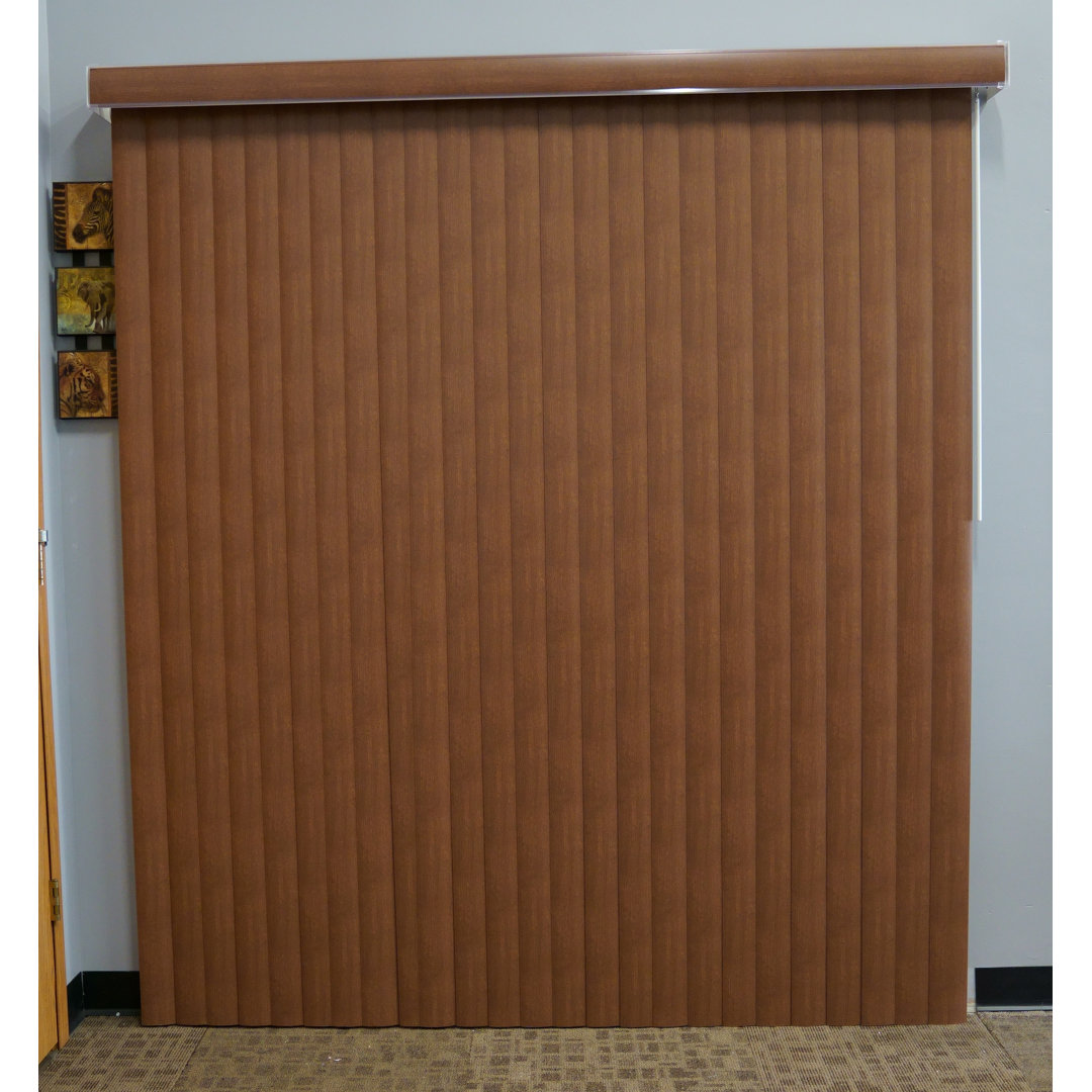 Woodlook Cordless Room Darkening Chestnut Vertical Blind Symple Stuff Blind 