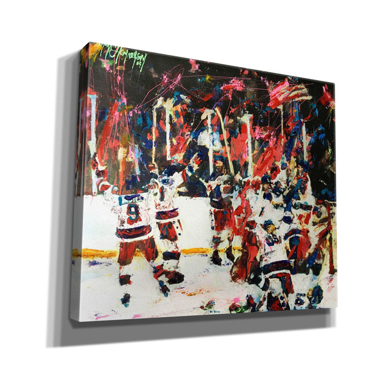 Latrista Latitude Run «USA Maricle On Ice» par Murray Henderson, reproduction d'art sur toile, H 26 po x l 30 po x P 1,5 po