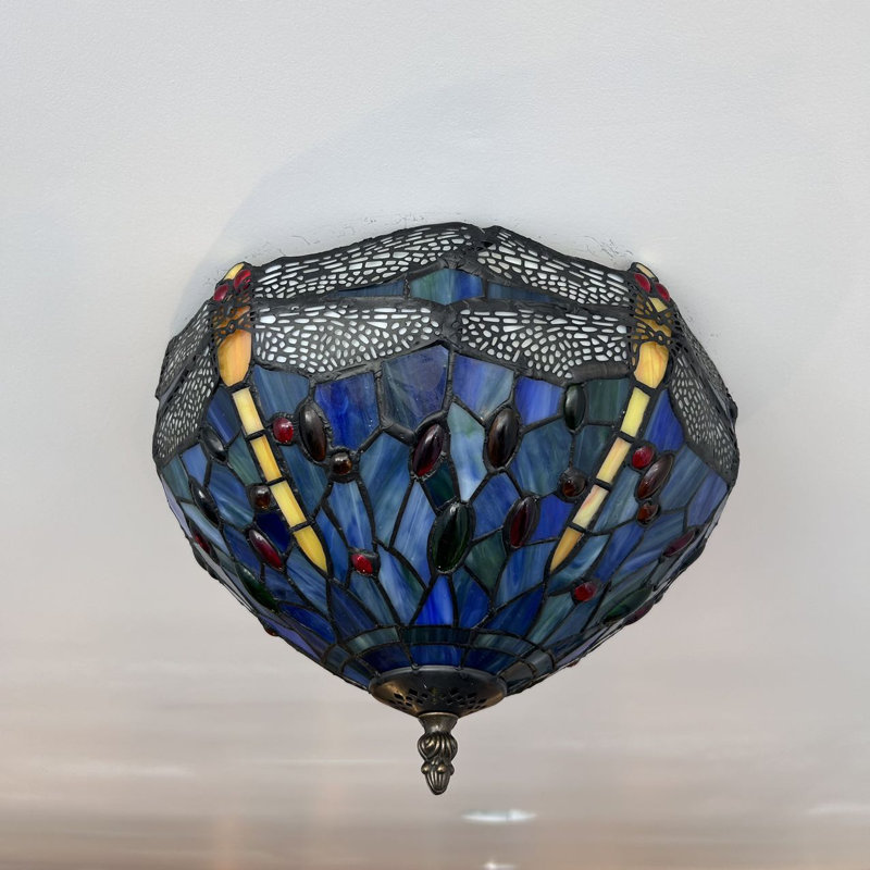 Tiffany Glass Flush Mount