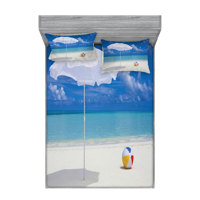 Microfiber Sheet Set, Queen Sheet Set with Fitted Sheet