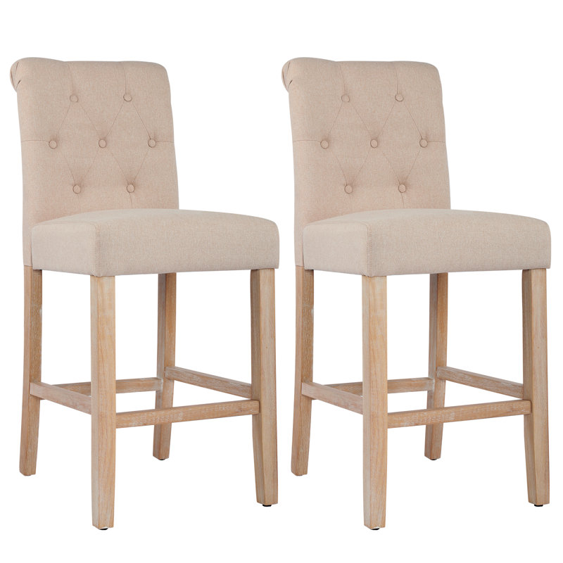 Tabouret de comptoir 26 po Butlerville, Beige