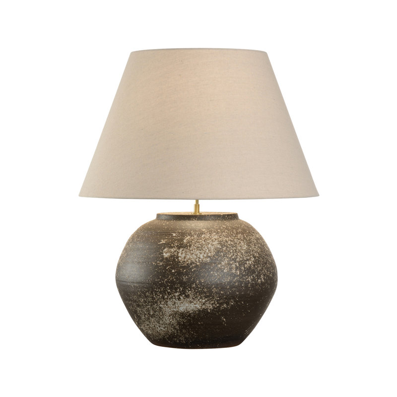 Lampe de table en céramique Shiga, Tanné