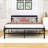 Stephane Platform Bed Frame with Rustic Headboard-2027134168