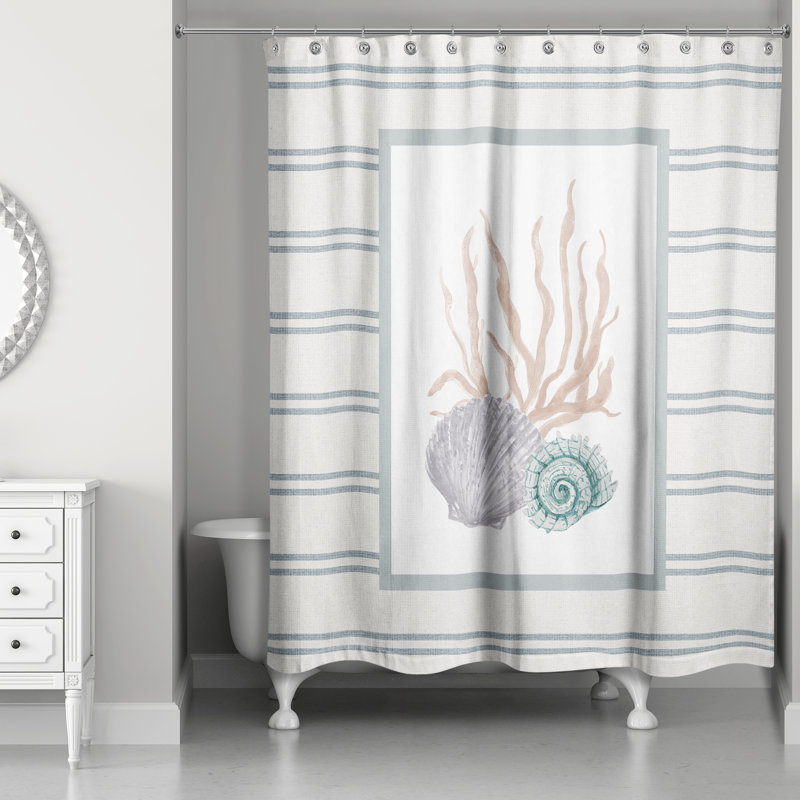 Atline Striped Shower Curtain